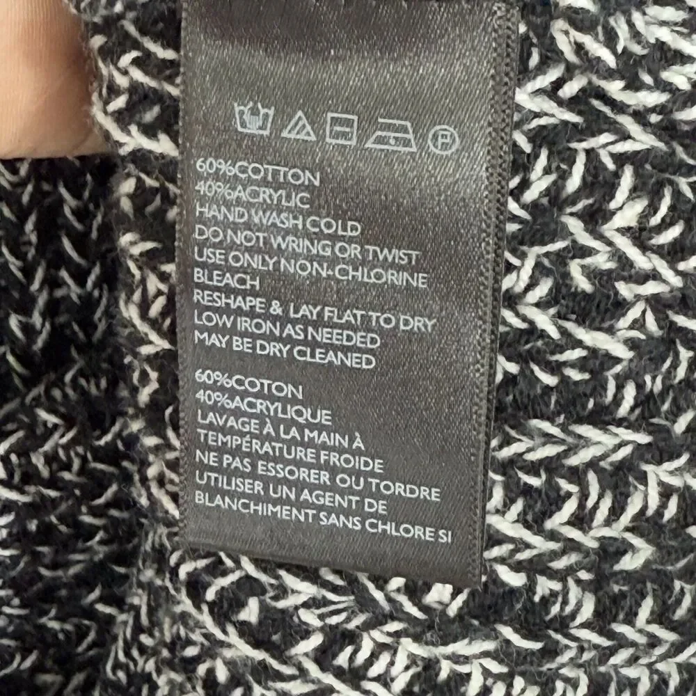 urban outfitters silence + noise black marled turtleneck sweater Small